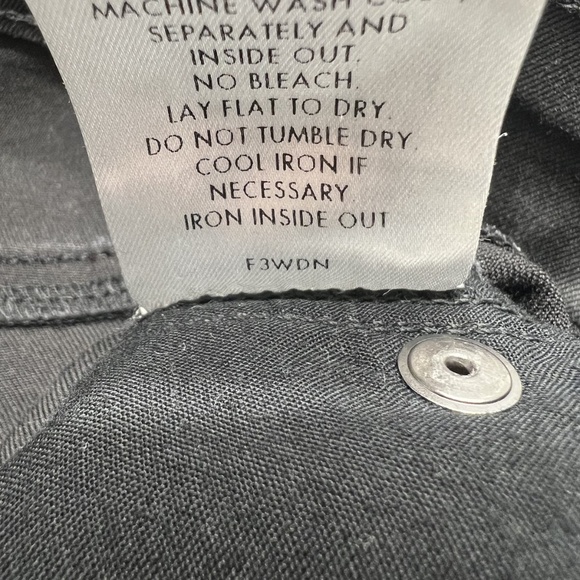 Eileen Fisher Jeans Womens 12 Coated Organic Cotton Stretch Straight Leg Made US - Picture 11 of 11